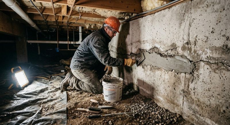 Basement Foundation Repair in Higgins Lake, MI
