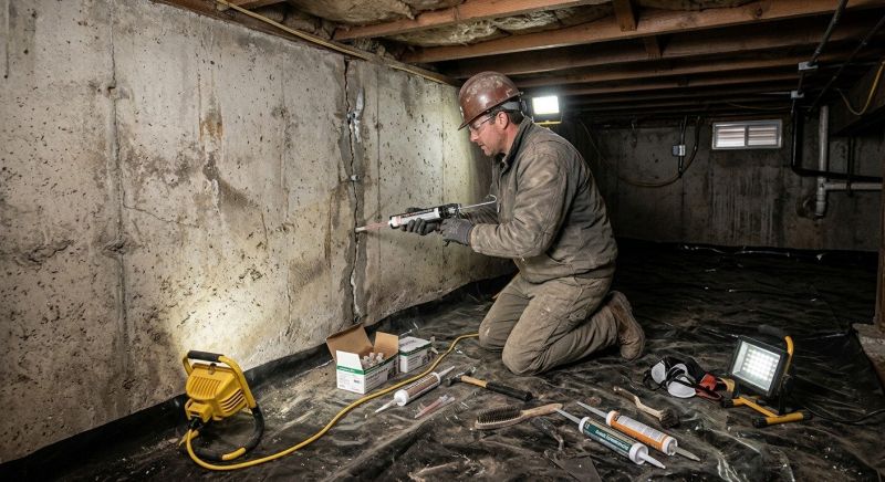Concrete Foundation Repair in Harrison, MI