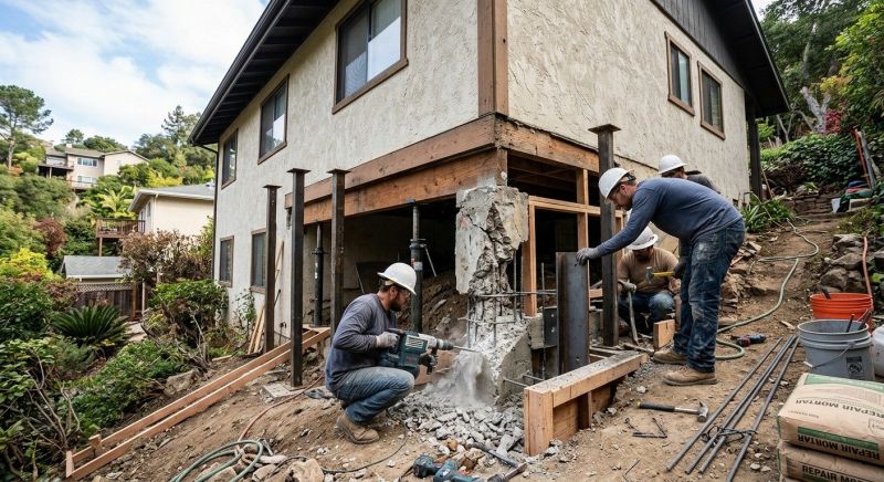 Concrete Foundation Repair in Harrison, MI