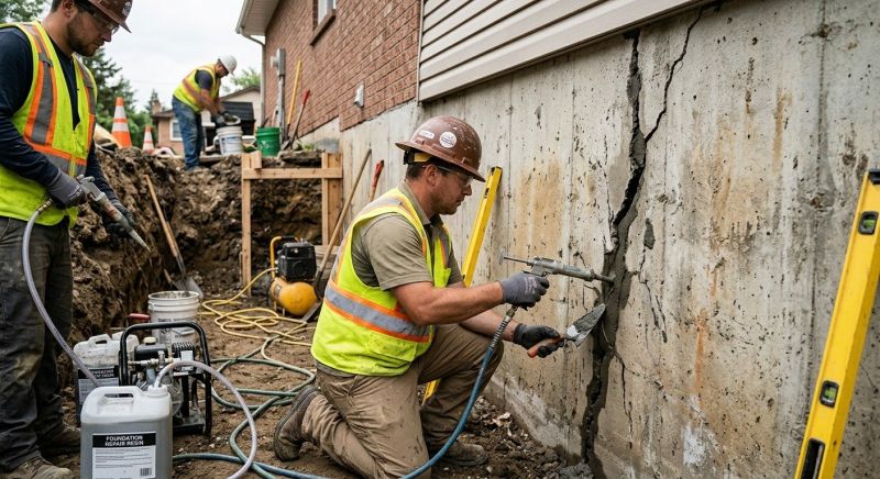 Cracked Foundation Repair in Houghton Lake Heights, MI