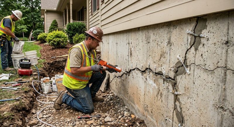 Foundation Cracks Repair in Houghton Lake, MI