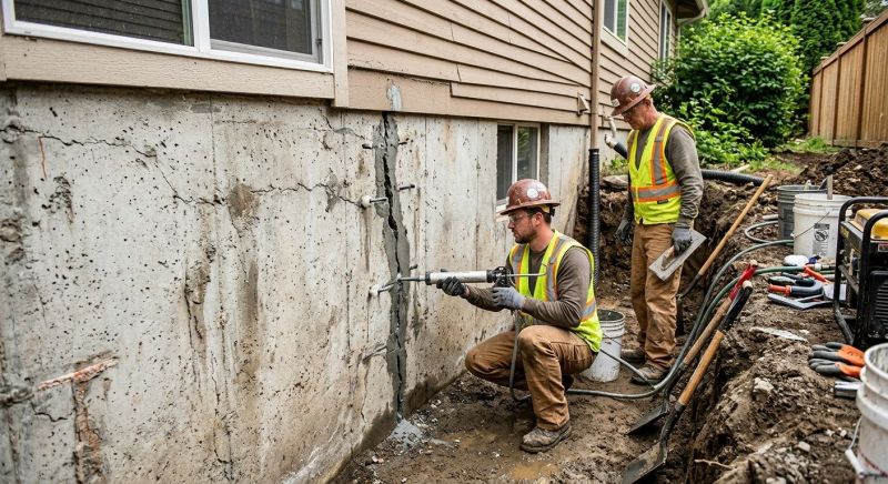 Foundation Cracks Repair in Houghton Lake, MI