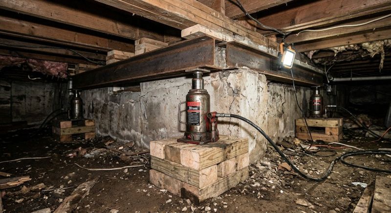 Foundation Jacking in Higgins Lake, MI