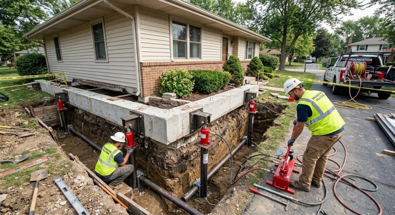 Foundation Jacking in Houghton Lake Heights, MI