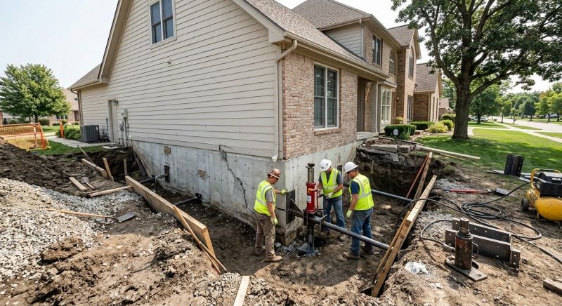 Foundation Settlement Repair in Houghton Lake, MI