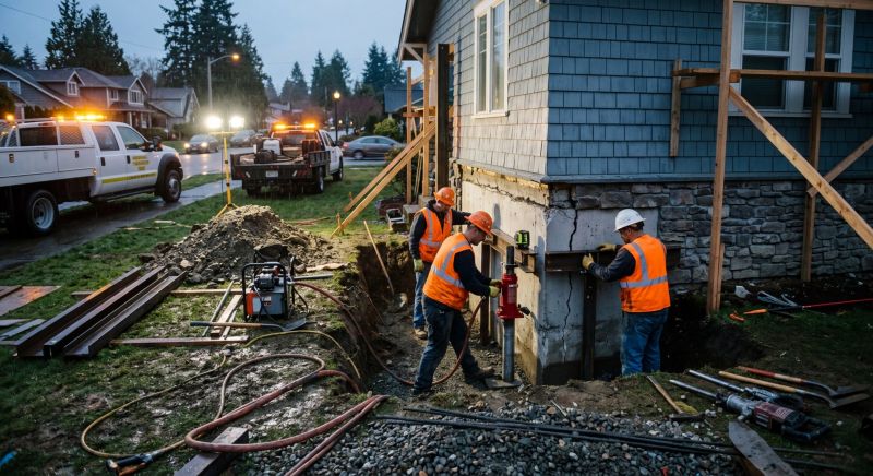 Foundation Stabilizing in Gladwin, MI