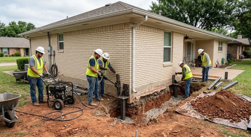 Foundation Stabilizing in Higgins Lake, MI