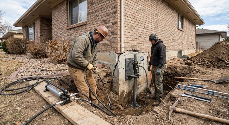 Foundation Stabilizing in Higgins Lake, MI