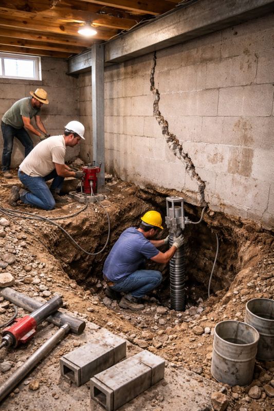 Foundation Structural Repair in Higgins Lake, MI