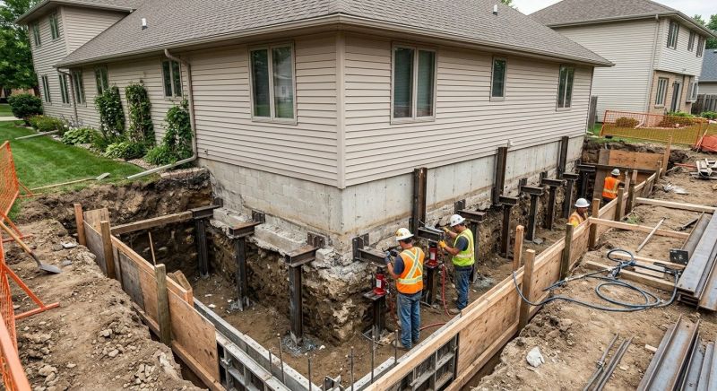 Foundation Underpinning in Houghton Lake, MI