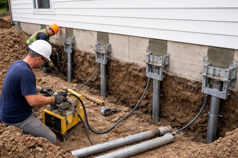 Helical Piers Installation in Houghton Lake, MI