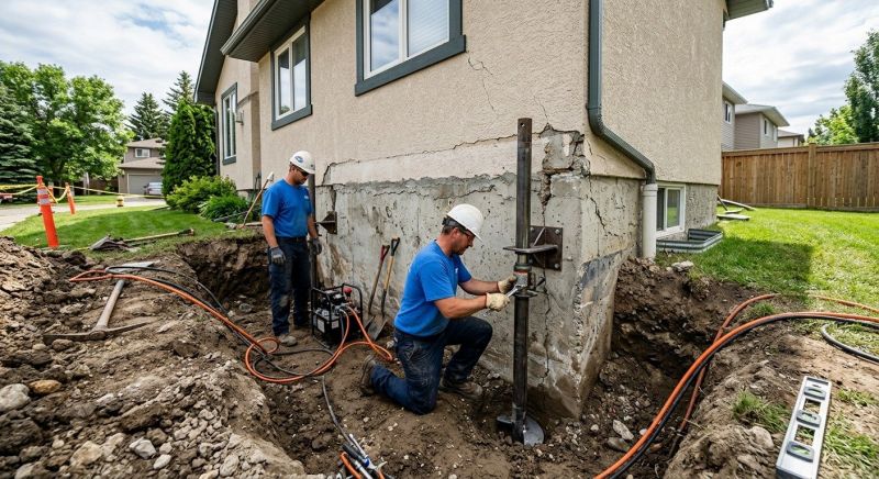 Helical Pile Installation in Houghton Lake, MI