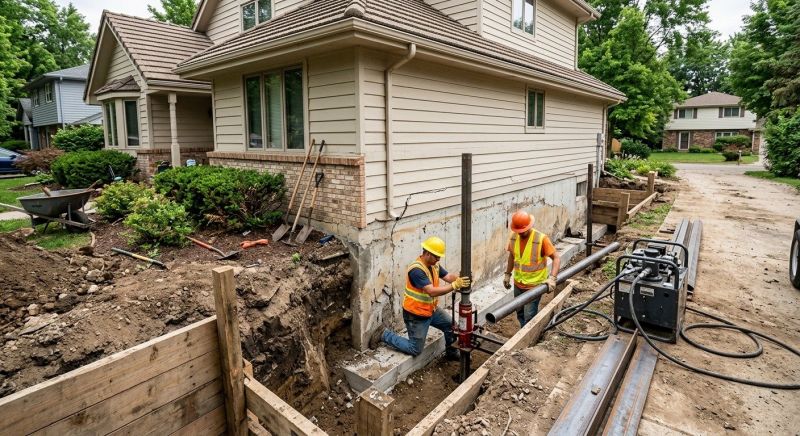 House Foundation Repair in Gladwin, MI