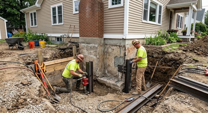 House Foundation Repair in Harrison, MI