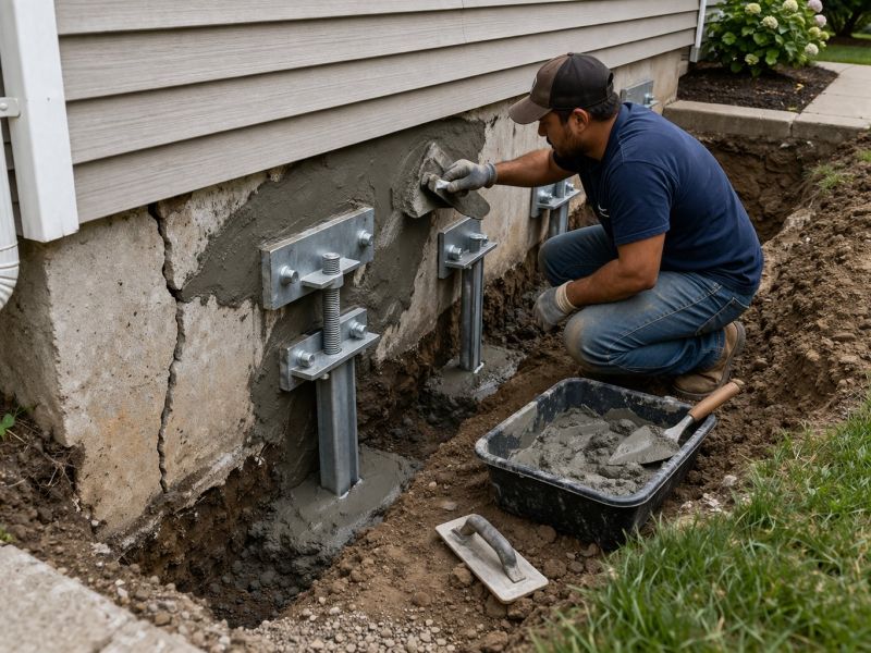 House Foundation Repair in Higgins Lake, MI