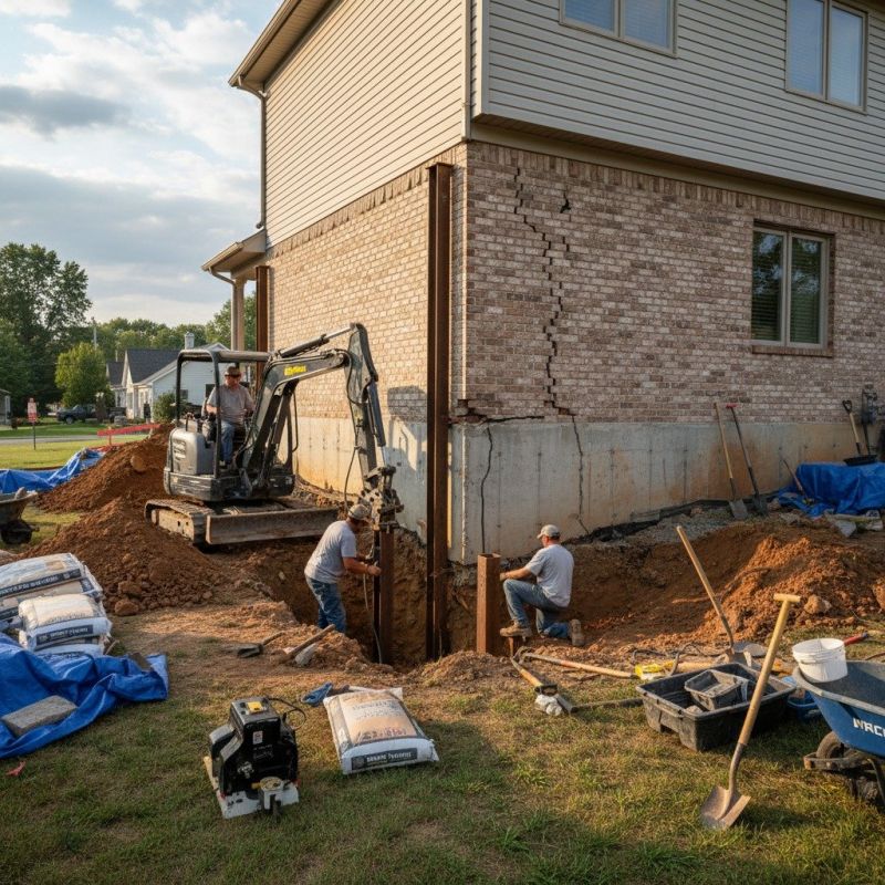 Residential Foundation Repair in Houghton Lake, MI
