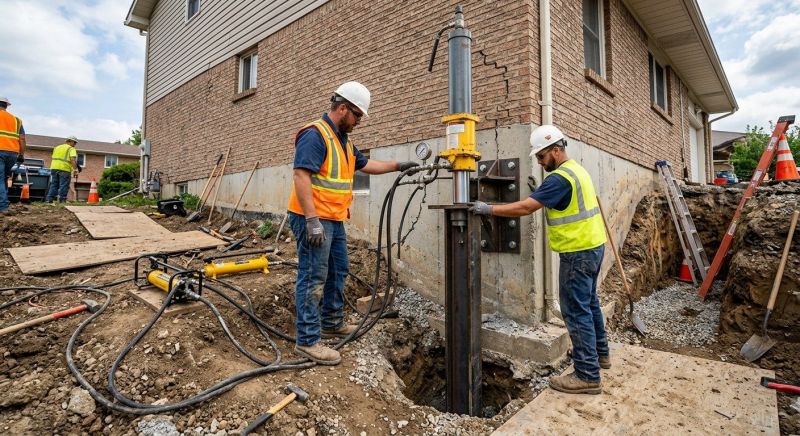 Settling Foundation Service in Higgins Lake, MI