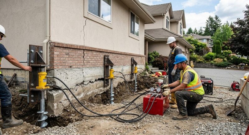 Sinking Foundation Lifting in Houghton Lake, MI