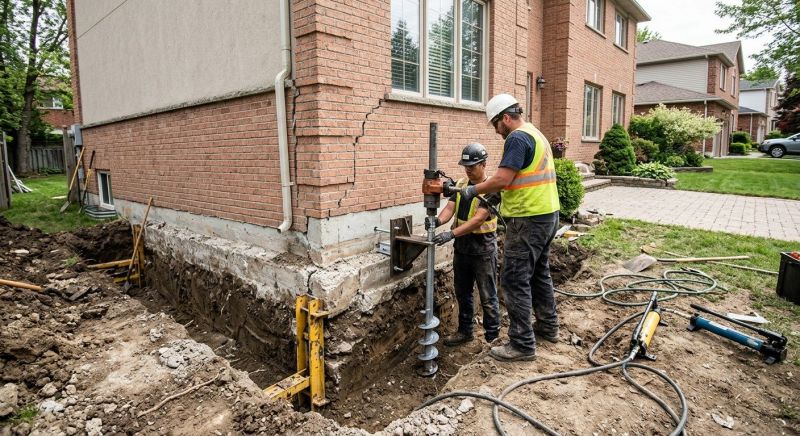 Sinking Foundation Repair in Gladwin County, MI