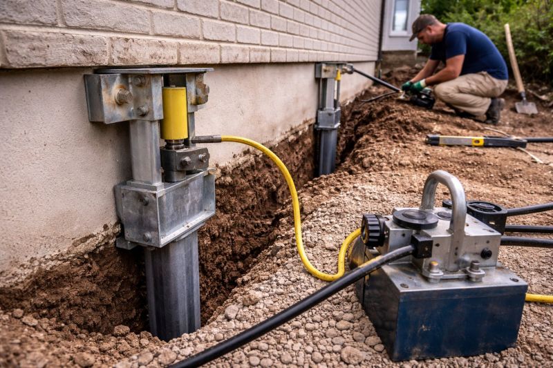 Sinking Foundation Repair in Harrison, MI