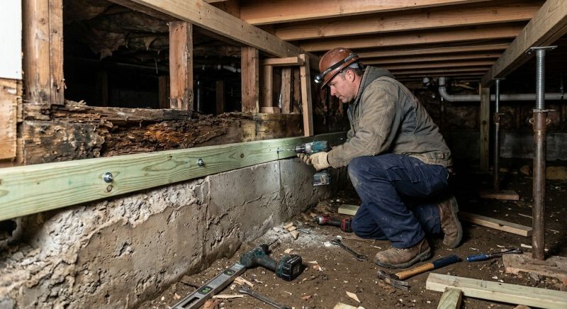 Sinking Foundation Repair in Houghton Lake Heights, MI
