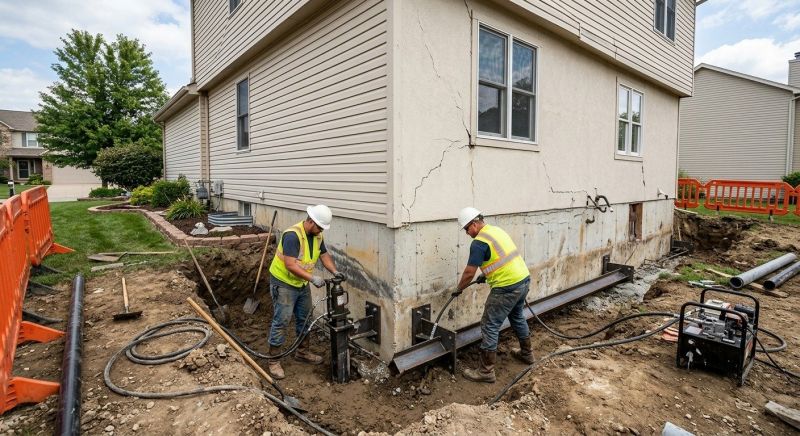 Sinking Foundation Repair in Houghton Lake, MI