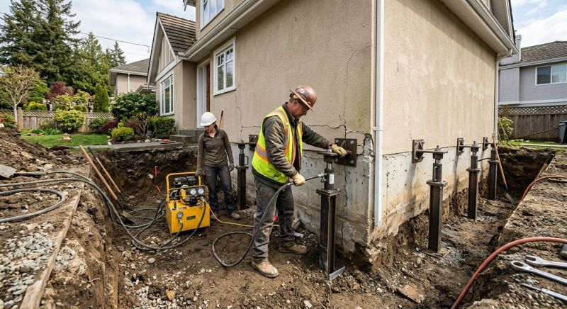 Sinking Foundation Repair in Houghton Lake, MI