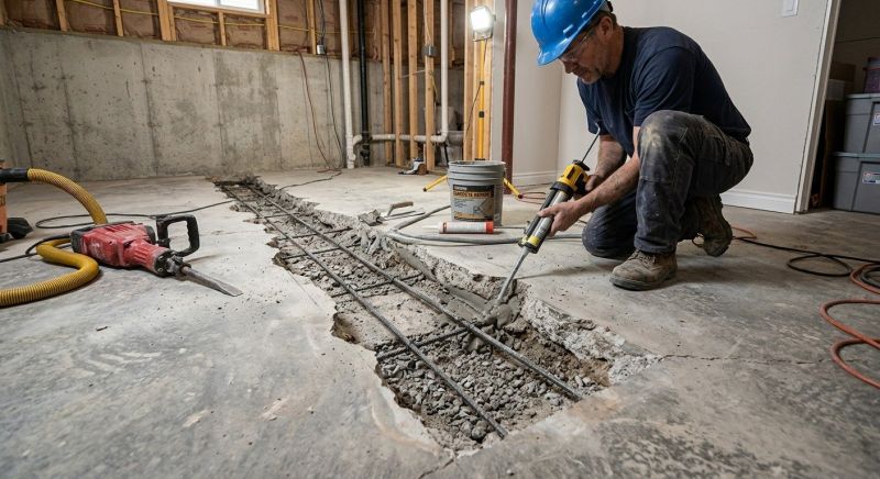 Slab Foundation Repair in Houghton Lake, MI